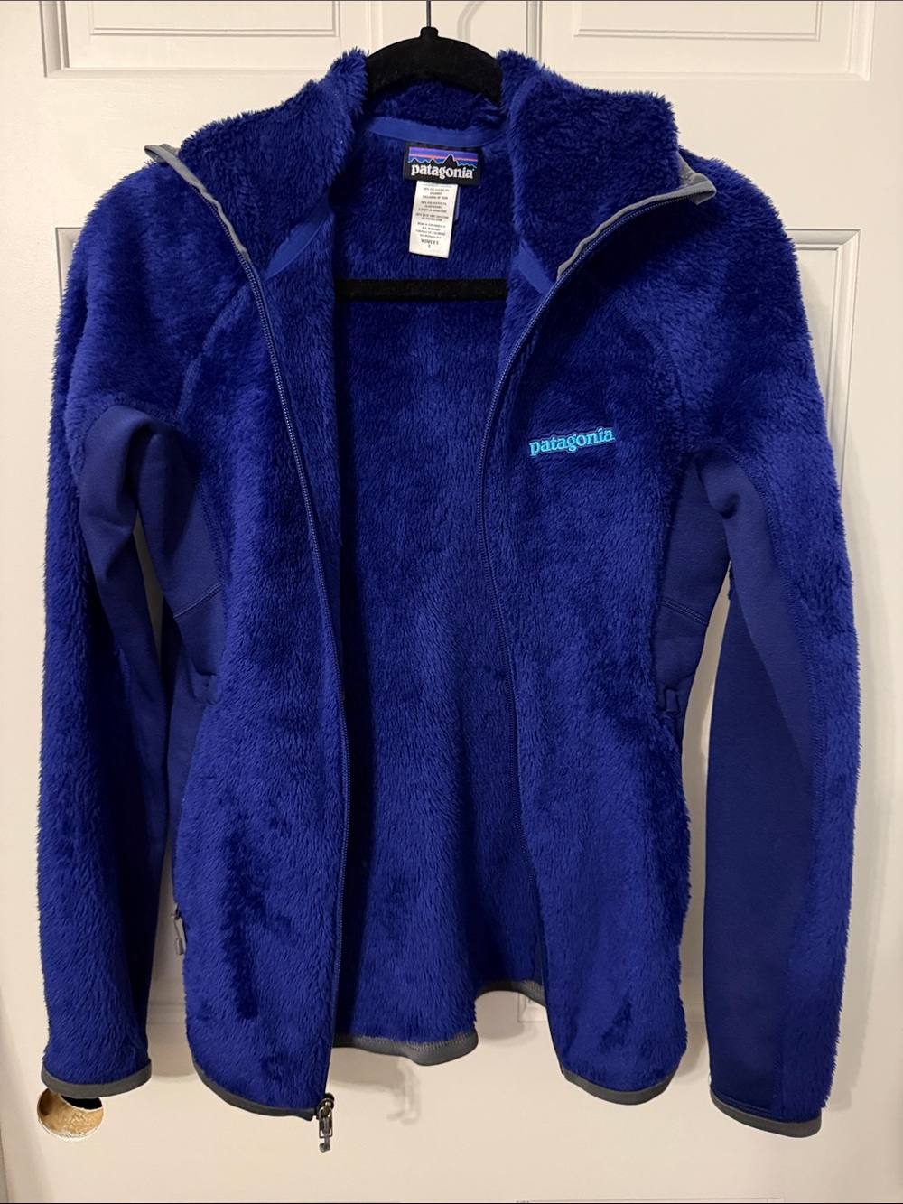 Patagonia Women’s Cozy Full-Zip Fleece Jacket in Deep Blue